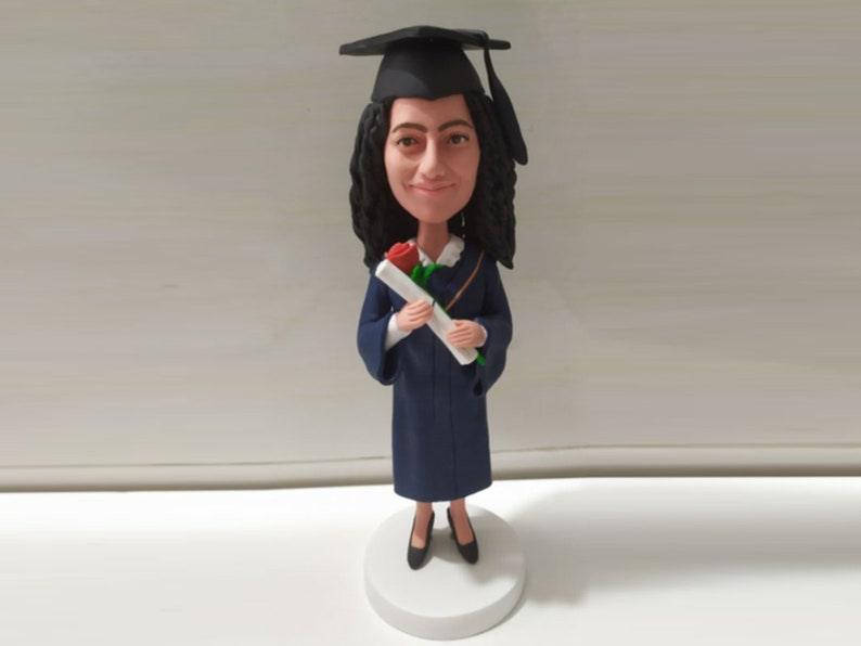 Custom bobble Head for graduation Female University Fresh graduate