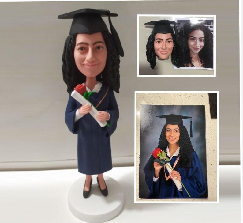 Custom bobble Head for graduation Female University Fresh graduate