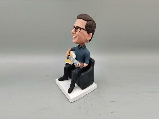 Guitarist Bobble Head | Guitarist Mini Figurine | Coupleofthings