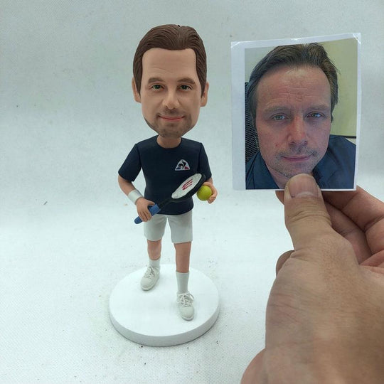Tennis Player bobble head custom figurine minime