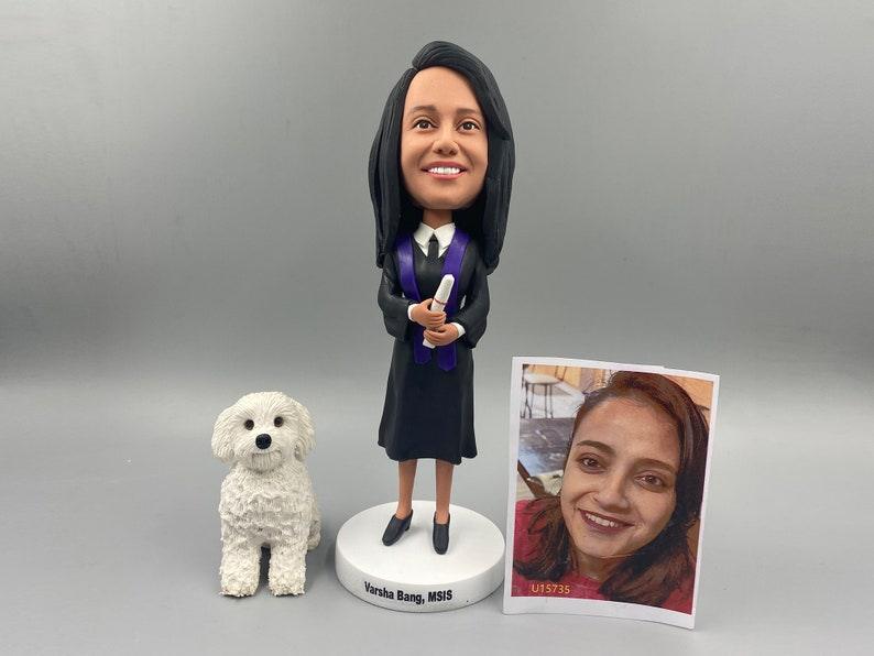 Custom bobble Head for graduation Female University Fresh graduate