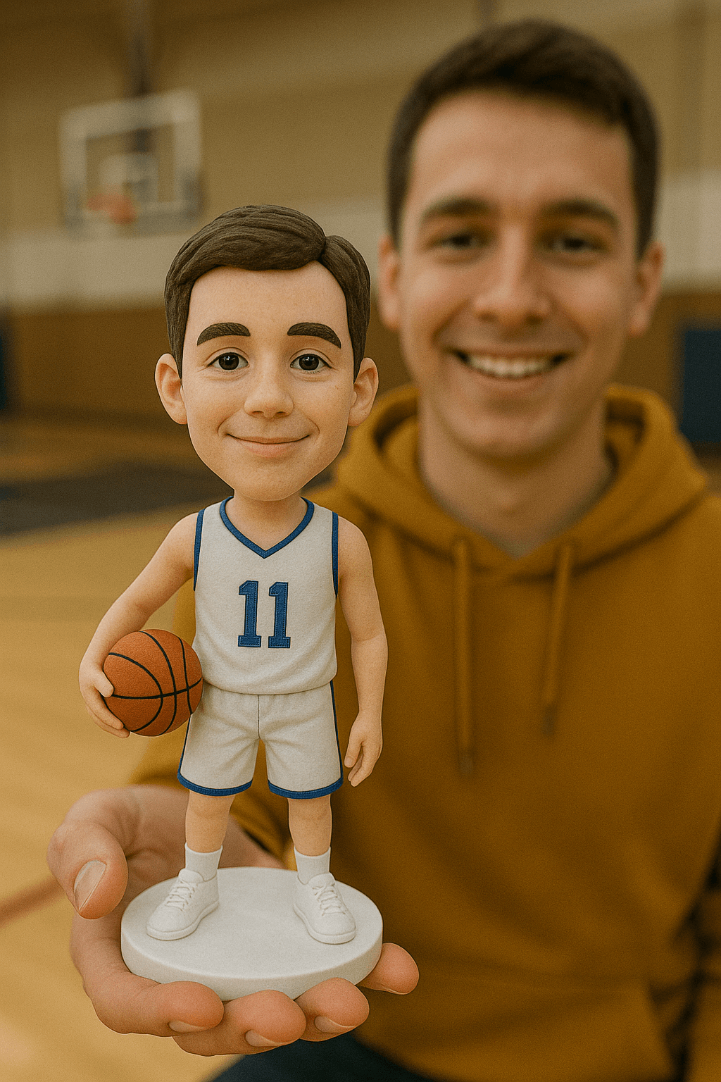 Supercharge Your Company Events: The Magic of Custom Bobble Head Familiar Faces as Basketball Figurine Cake Toppers and More for Employee Appreciation