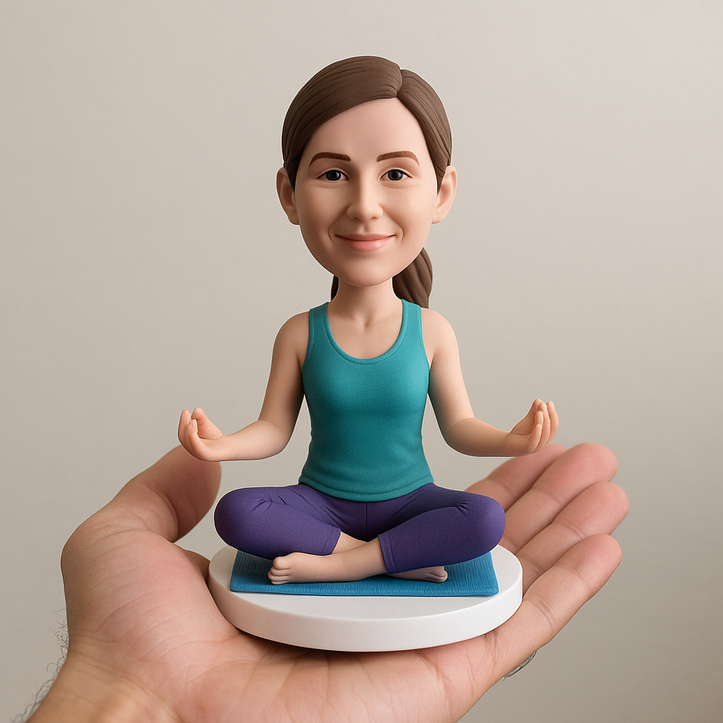 Custom Yoga Lover Bobblehead: The Ultimate Corporate Event Gift for Personalized Cake Toppers and Employee Appreciation Figurines