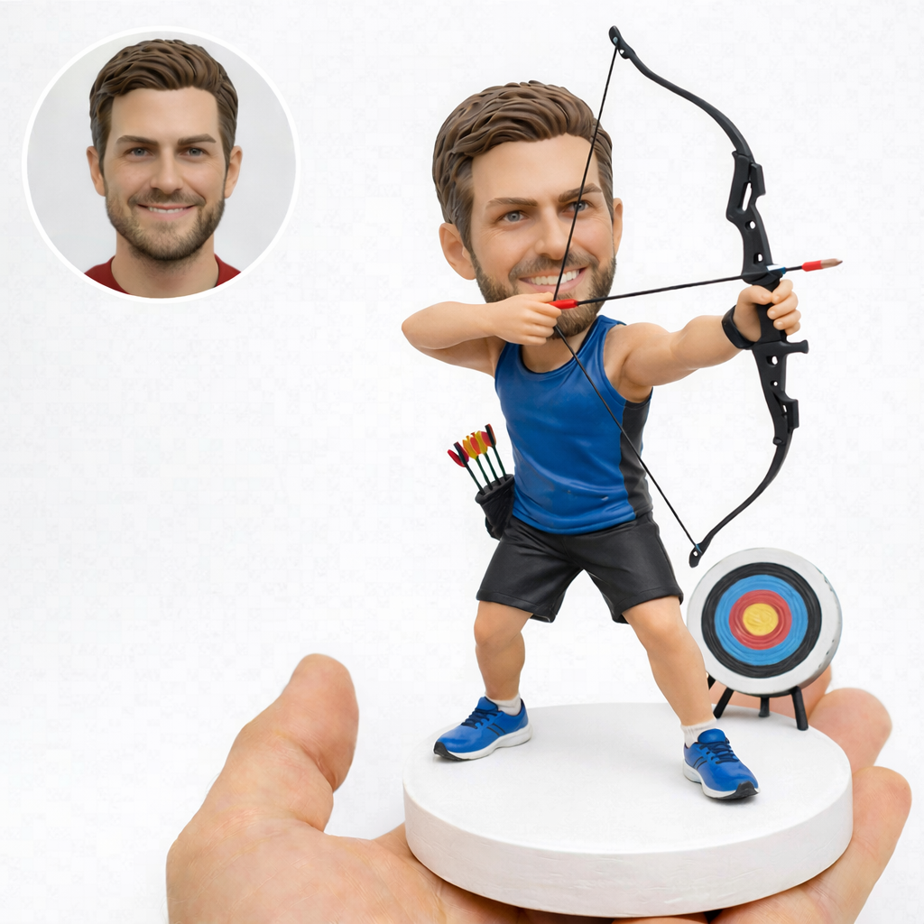 Custom Archer Bobblehead Magic: Elevate Company Events with Personalized Cake Toppers & Team Gifts