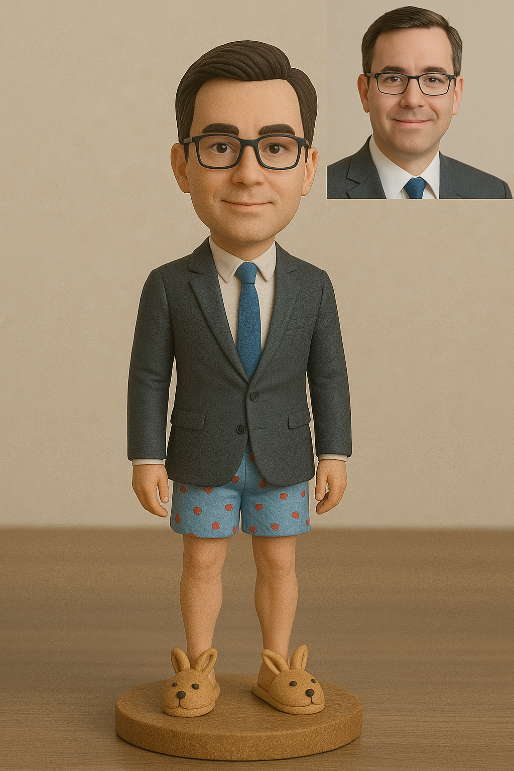 🎁 The Perfect Gift for Remote Workers: A Custom Bobblehead in “Work-From-Home” Style