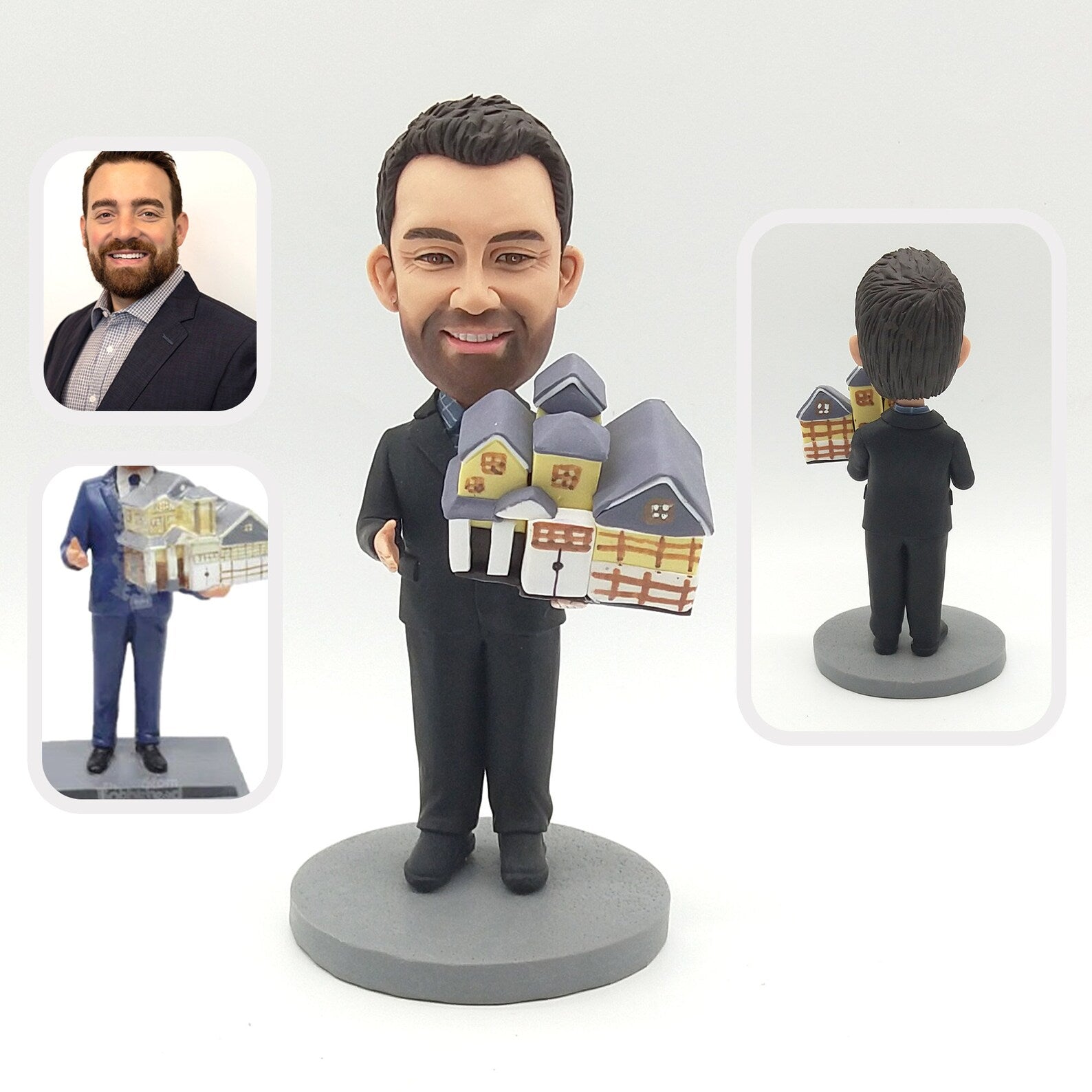 Custom Bobblehead Gift for Home Buyer – Realtor Closing Gift Figurine