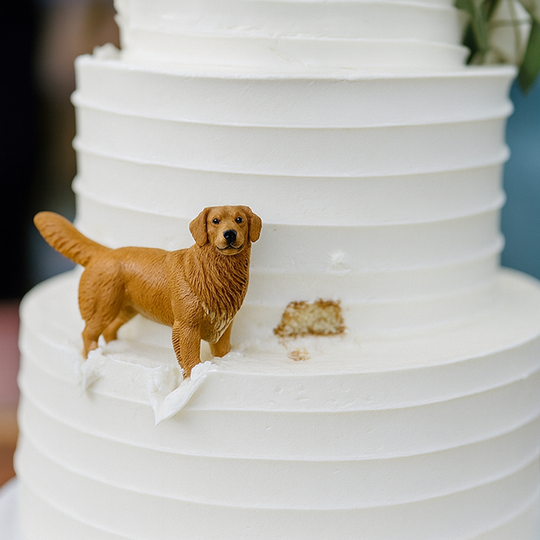 Custom Dog Figurine Cake Topper