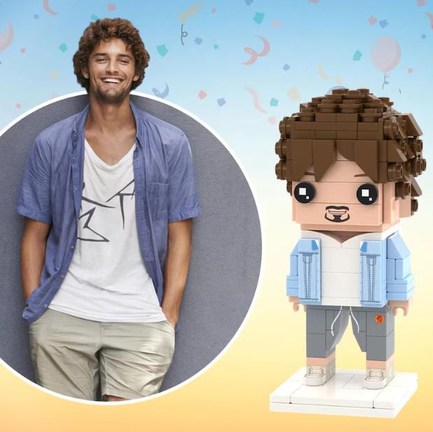 Custom Electrician Brick Figurine – Personalized Tradesman Mini Figure | Gift for Electricians, Technicians & Engineers