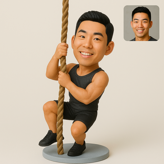 Custom CrossFit Bobblehead – Personalized Fitness Gift | CrossFit Coach Gift | Gym Lover Gift | Weightlifter Figurine | Custom Mini Me