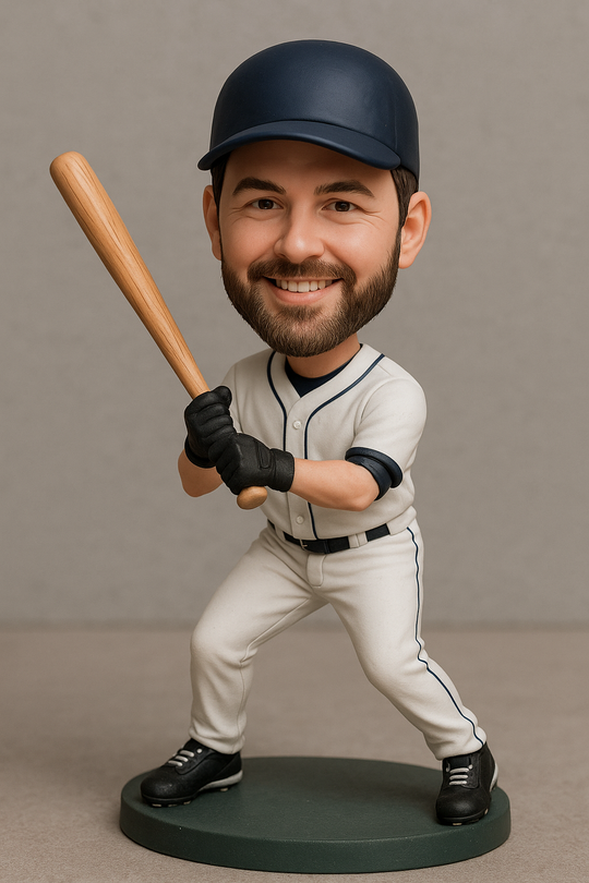 Custom Bobble Head Mini Figurine Baseball player Customized