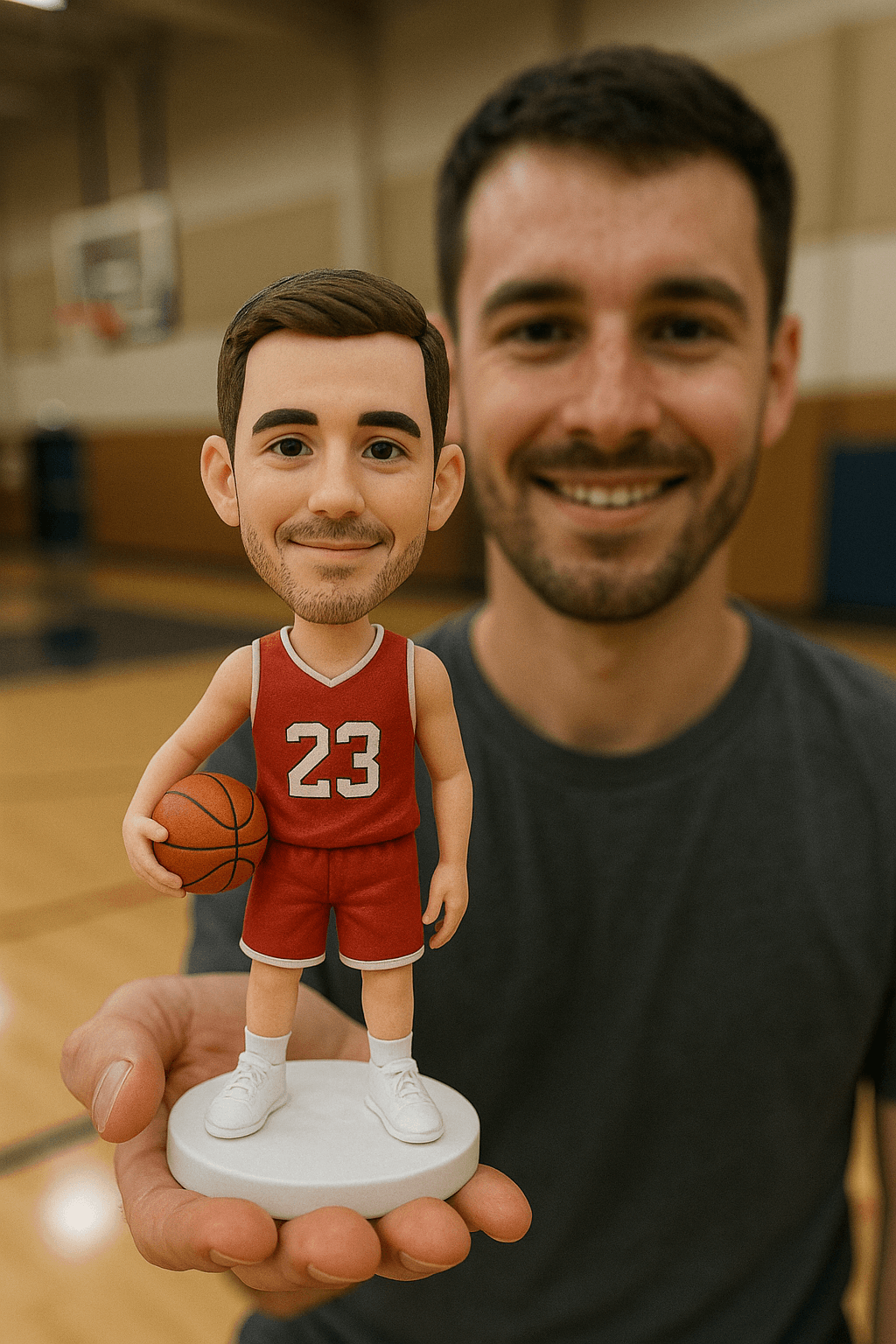 Custom Bobble Head Mini Figurine Basket Ball NBA Customized