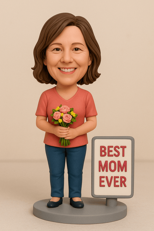 Custom Bobble Head Mini Figurine - Mother's Day