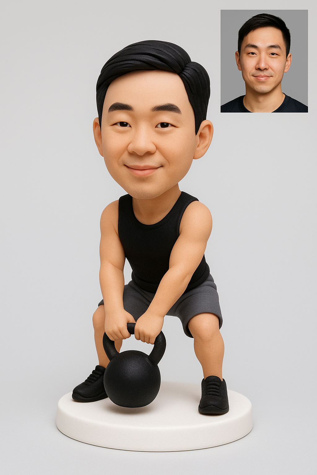 Custom CrossFit Bobblehead – Personalized Fitness Gift | CrossFit Coach Gift | Gym Lover Gift | Weightlifter Figurine | Custom Mini Me