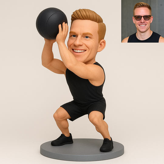 Custom CrossFit Bobblehead – Personalized Fitness Gift | CrossFit Coach Gift | Gym Lover Gift | Weightlifter Figurine | Custom Mini Me