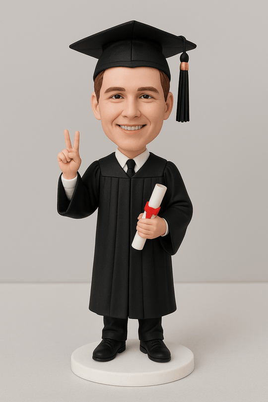 Custom Bobble Head Mini Figurine Graduation Customized