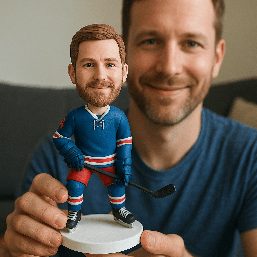 Custom Bobble Head Mini Figurine Ice Hockey Customized