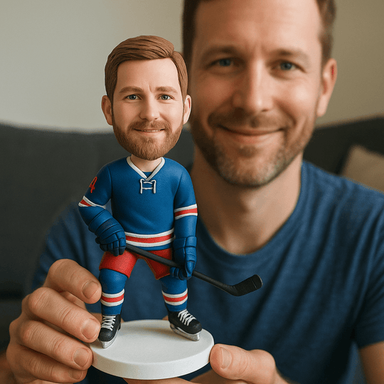 Custom Bobble Head Mini Figurine Ice Hockey Customized