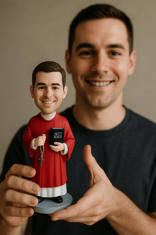 Custom Bobble Head Mini Figurine - Catholic Confirmation