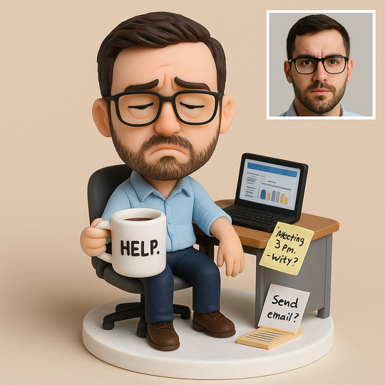 Custom Office Bobblehead – “This Meeting Could Have Been an Email” | Funny Workplace Gift for Coworkers & Bosses