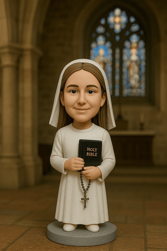 Custom Bobble Head Mini Figurine - Catholic Confirmation
