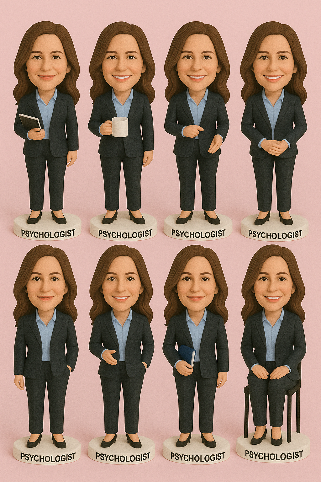 Custom Psychologist Bobblehead — Made From Your Photo