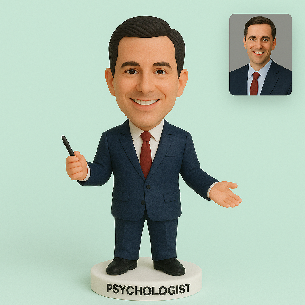 Custom Psychologist Bobblehead — Made From Your Photo