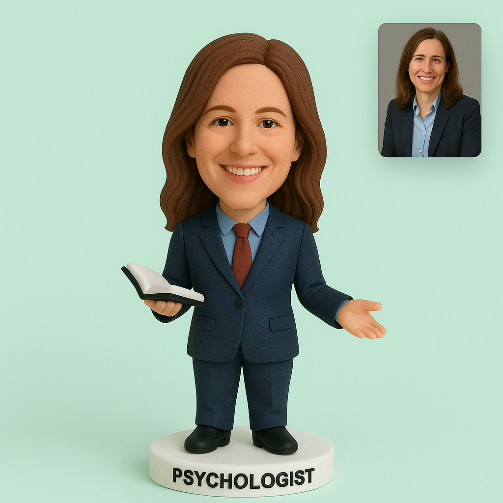 Custom Psychologist Bobblehead — Made From Your Photo