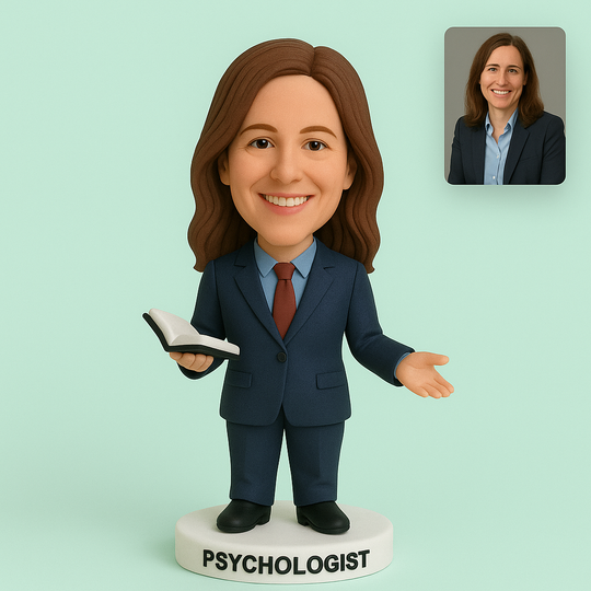 Custom Psychologist Bobblehead — Made From Your Photo