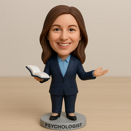 Custom Psychologist Bobblehead — Made From Your Photo