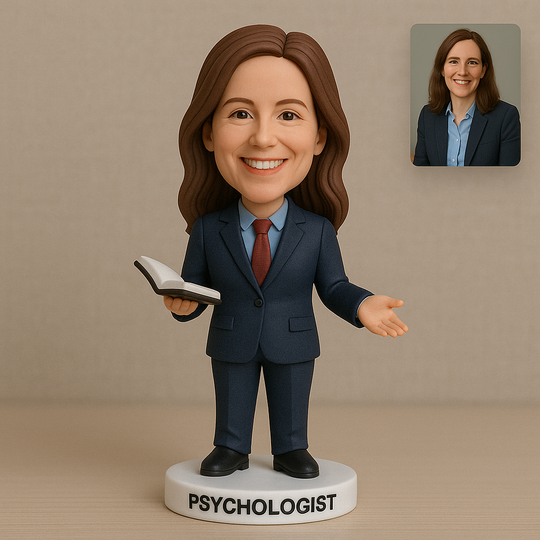 Custom Psychologist Bobblehead — Made From Your Photo