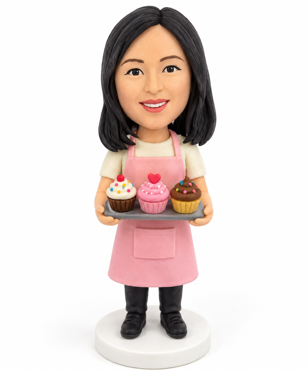 Custom Baker Bobblehead – Personalized Baker Gift with Cake, Bread or Cupcakes