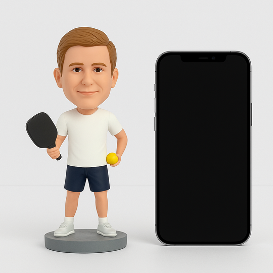 Custom Bobble Head Mini Figurine Pickle Ball Customized