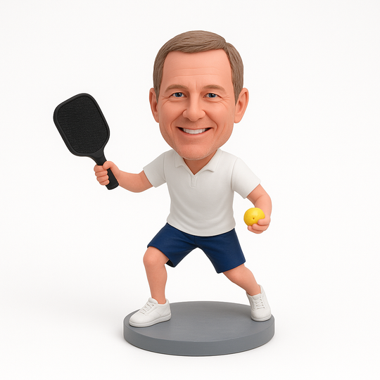 Custom Bobble Head Mini Figurine Pickle Ball Customized