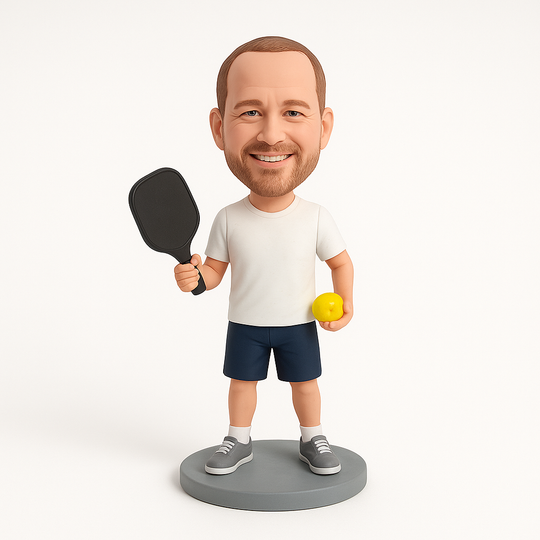 Custom Bobble Head Mini Figurine Pickle Ball Customized