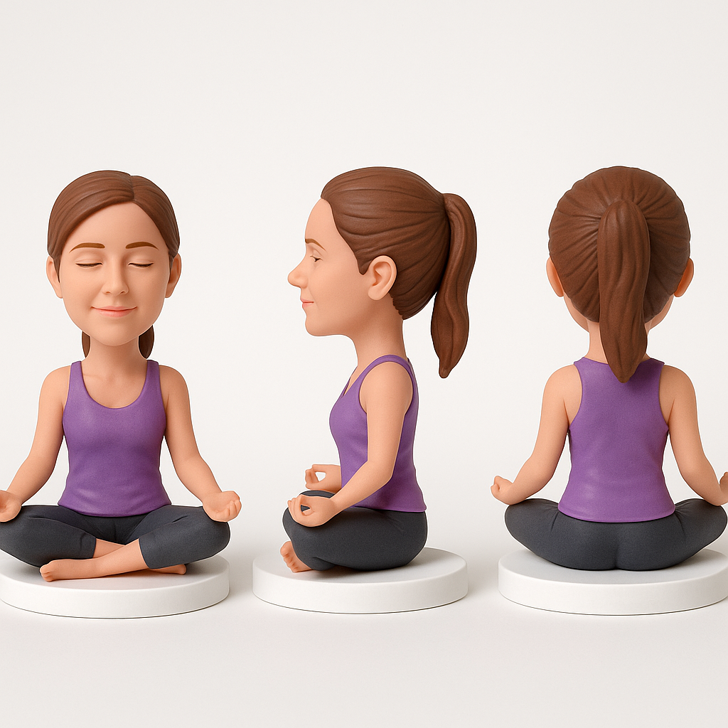 Custom Yoga Lover Bobblehead – Personalized Gift for Yogis
