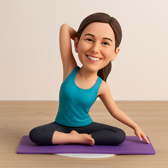 Custom Yoga Lover Bobblehead – Personalized Gift for Yogis