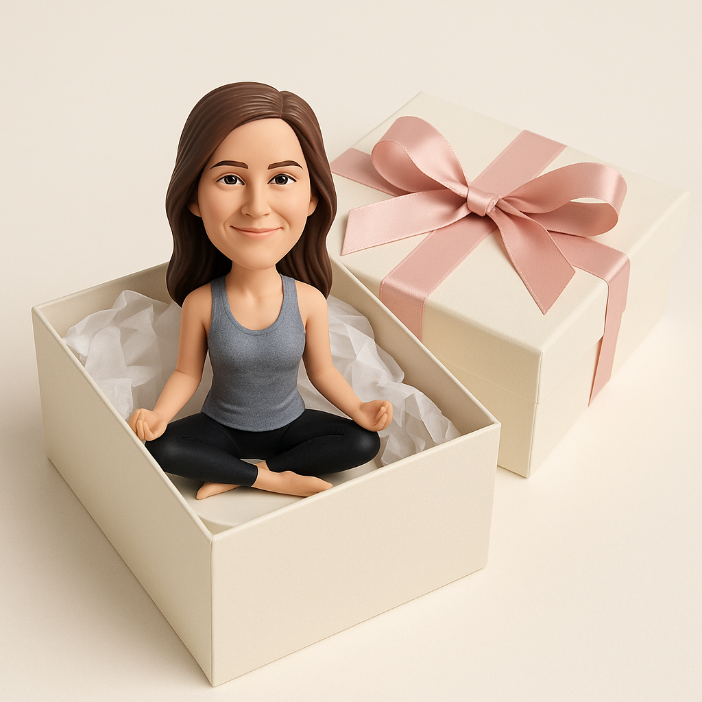 Custom Yoga Lover Bobblehead – Personalized Gift for Yogis