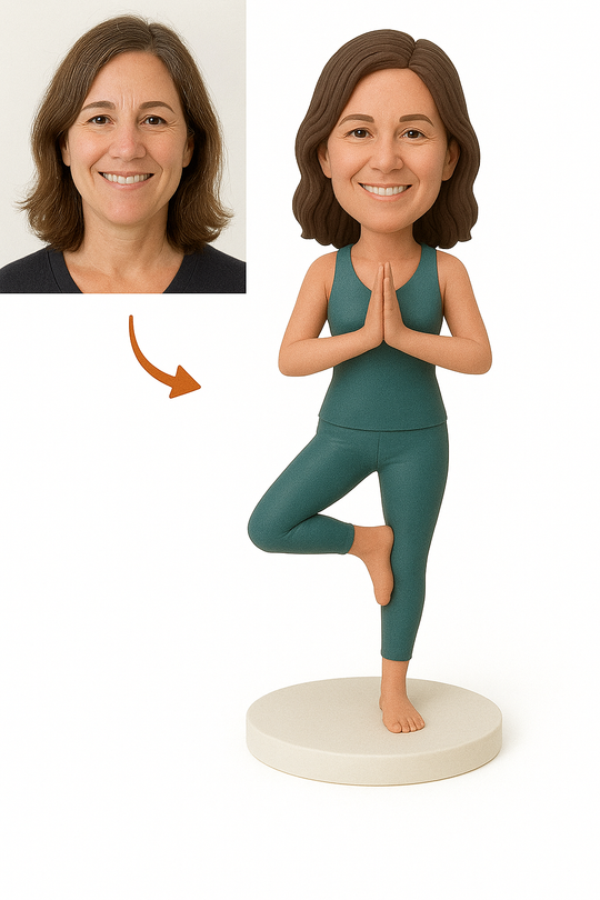 Custom Yoga Lover Bobblehead – Personalized Gift for Yogis