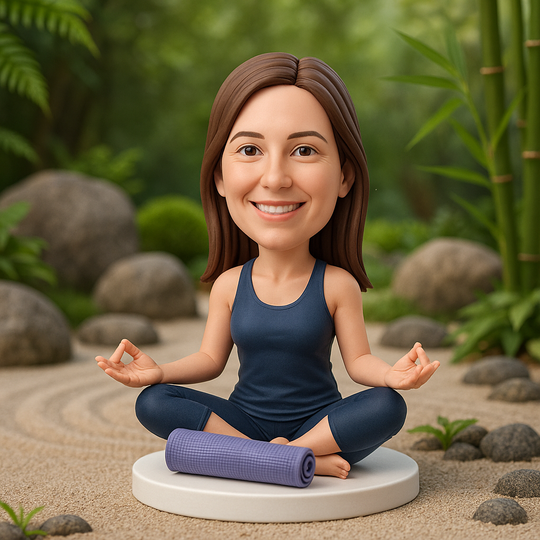 Custom Yoga Lover Bobblehead – Personalized Gift for Yogis