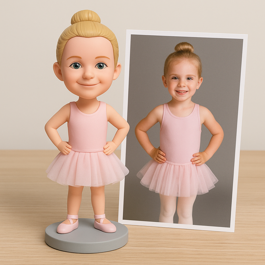 Custom Ballet Bobblehead – Personalized Ballerina Figurine & Dance Gift