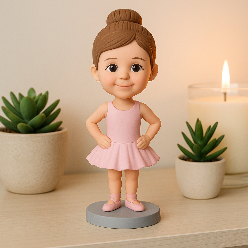 Custom Ballet Bobblehead – Personalized Ballerina Figurine & Dance Gift
