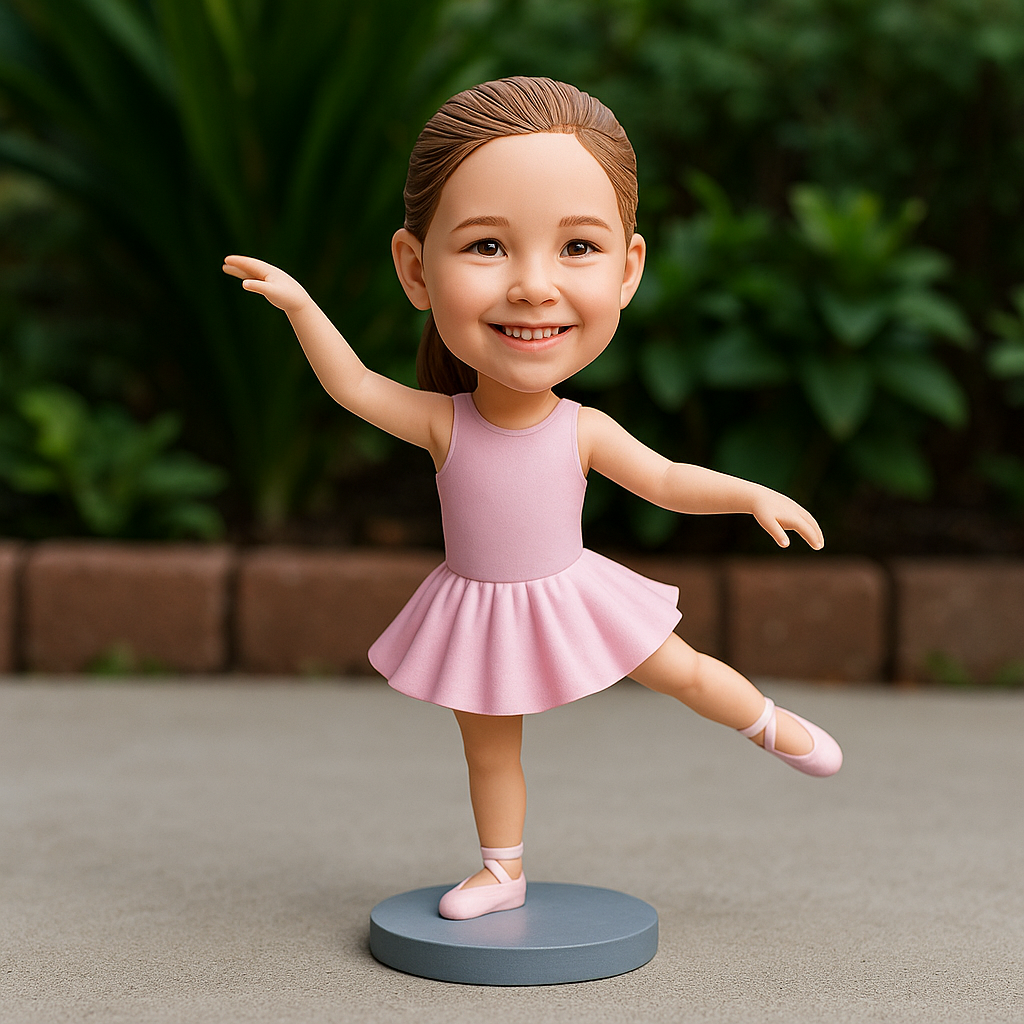 Custom Ballet Bobblehead – Personalized Ballerina Figurine & Dance Gift