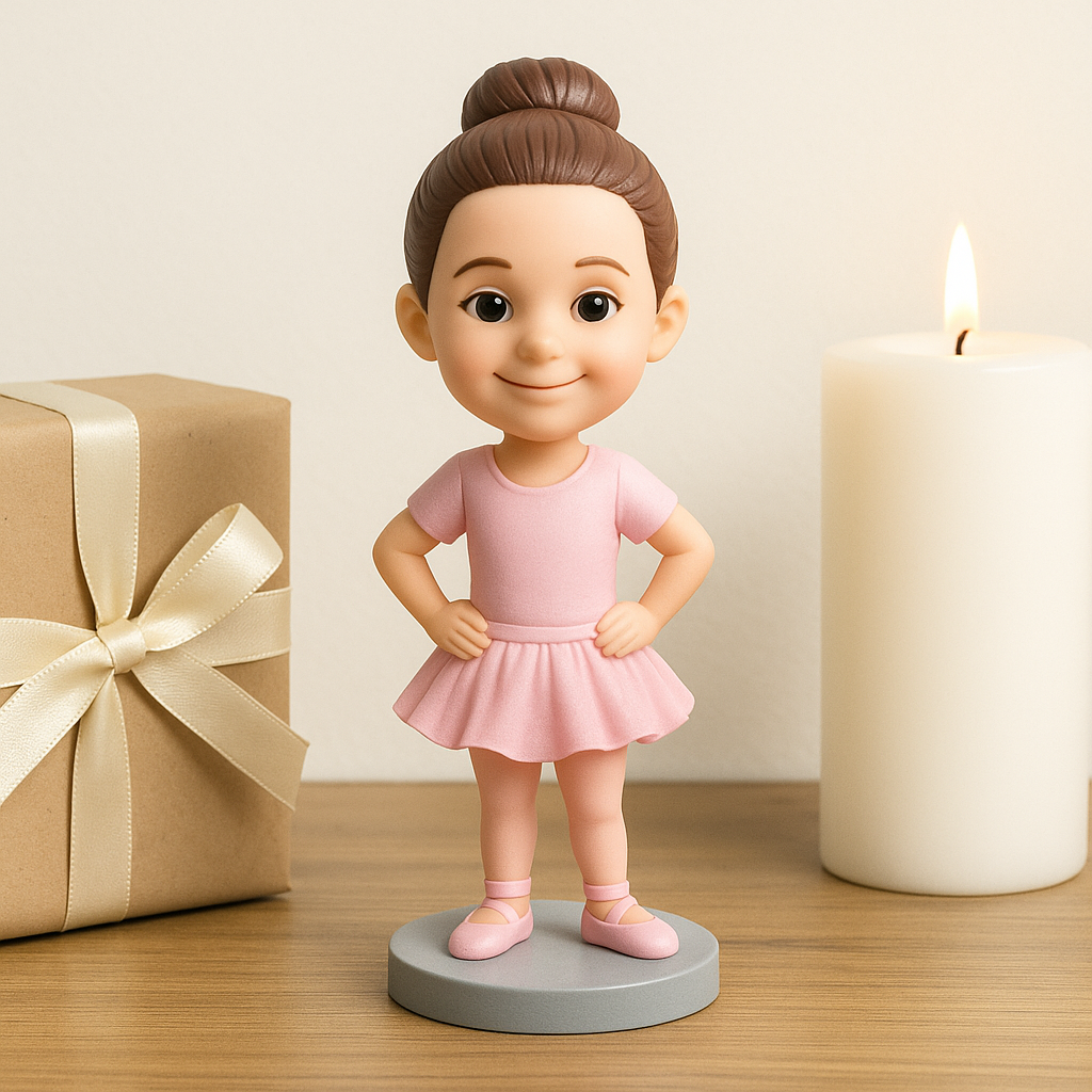 Custom Ballet Bobblehead – Personalized Ballerina Figurine & Dance Gift