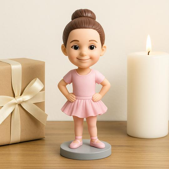 Custom Ballet Bobblehead – Personalized Ballerina Figurine & Dance Gift