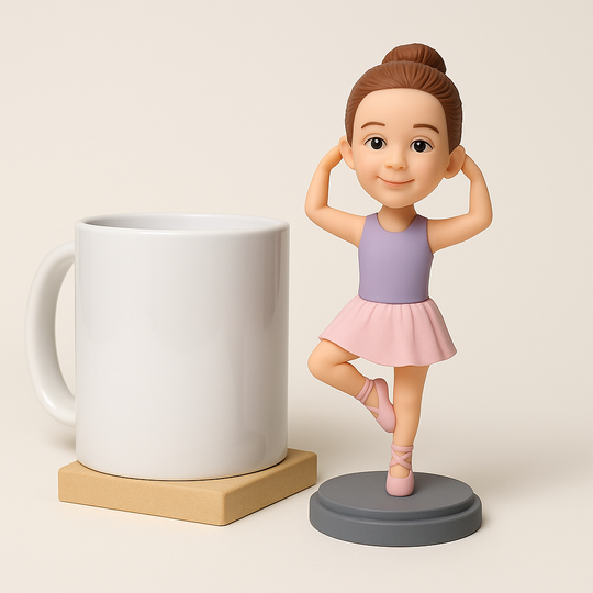Custom Ballet Bobblehead – Personalized Ballerina Figurine & Dance Gift