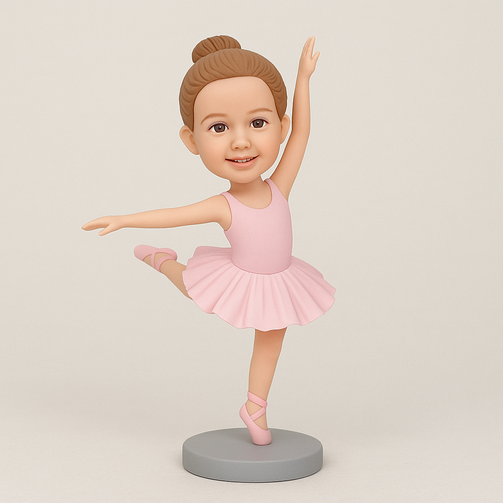 Custom Ballet Bobblehead – Personalized Ballerina Figurine & Dance Gift