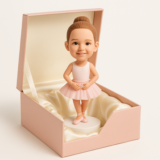 Custom Ballet Bobblehead – Personalized Ballerina Figurine & Dance Gift