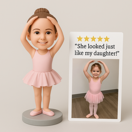 Custom Ballet Bobblehead – Personalized Ballerina Figurine & Dance Gift