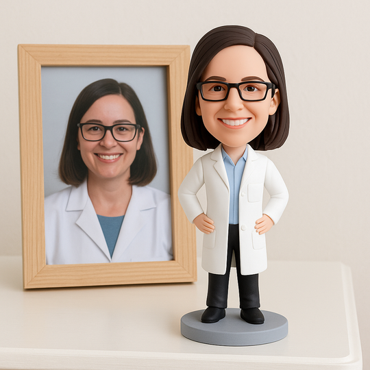 Custom Chemist Bobblehead – Personalized Scientist Figurine & Unique Lab Gift