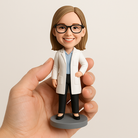 Custom Chemist Bobblehead – Personalized Scientist Figurine & Unique Lab Gift